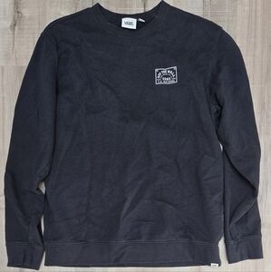 Men's Vans Black Old Skool Crewneck Sweater Size XL